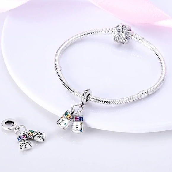 NWOT Pandora Boxing Silver Charm - Picture 2 of 13